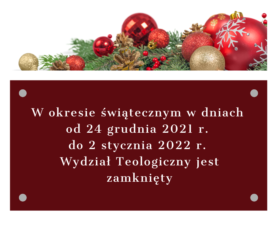 Przerwa świąteczna w dniach 24.12.2021 r. – 02.01.2022 r.